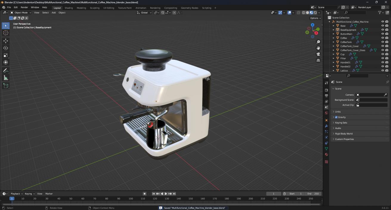 3D model Multifunctional Coffee Machine