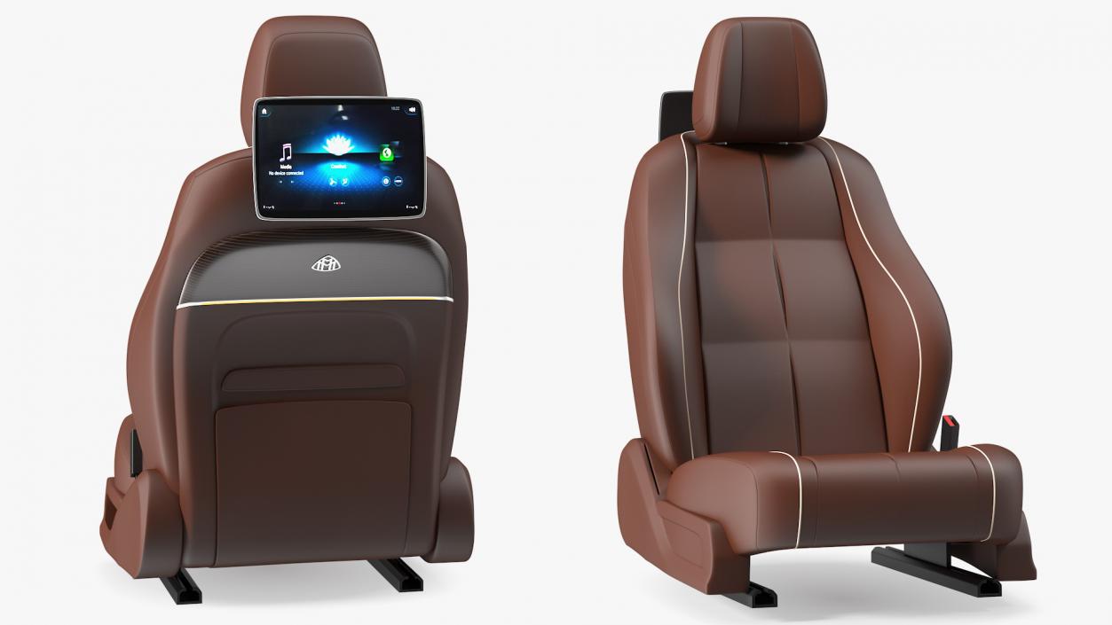 3D Luxury Car Front Seat