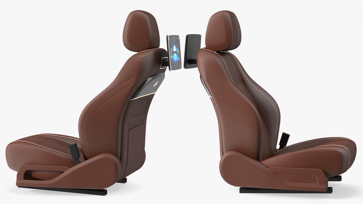 3D Luxury Car Front Seat