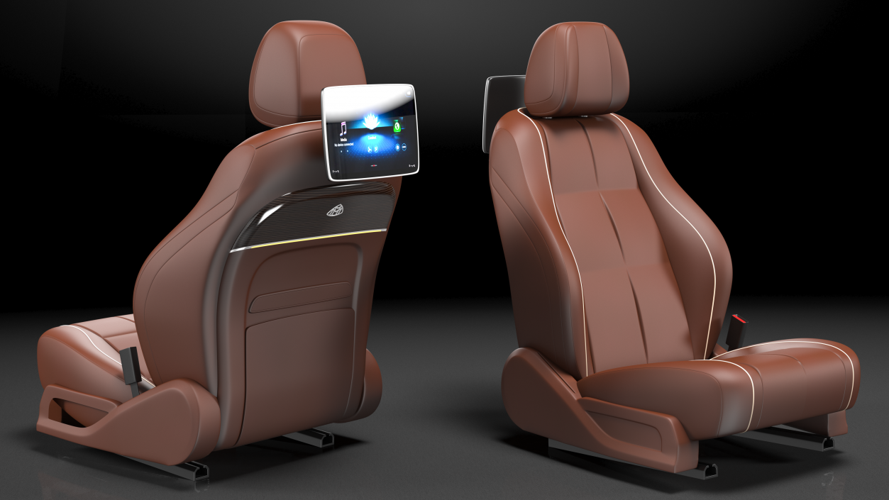 3D Luxury Car Front Seat