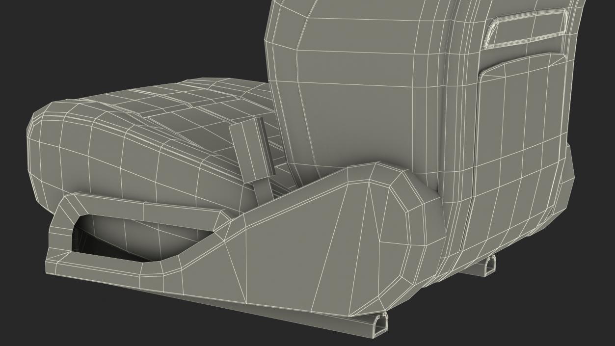 3D Luxury Car Front Seat