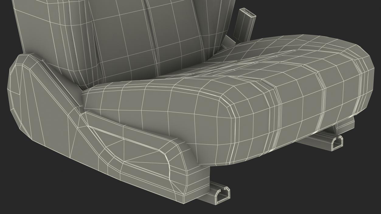 3D Luxury Car Front Seat