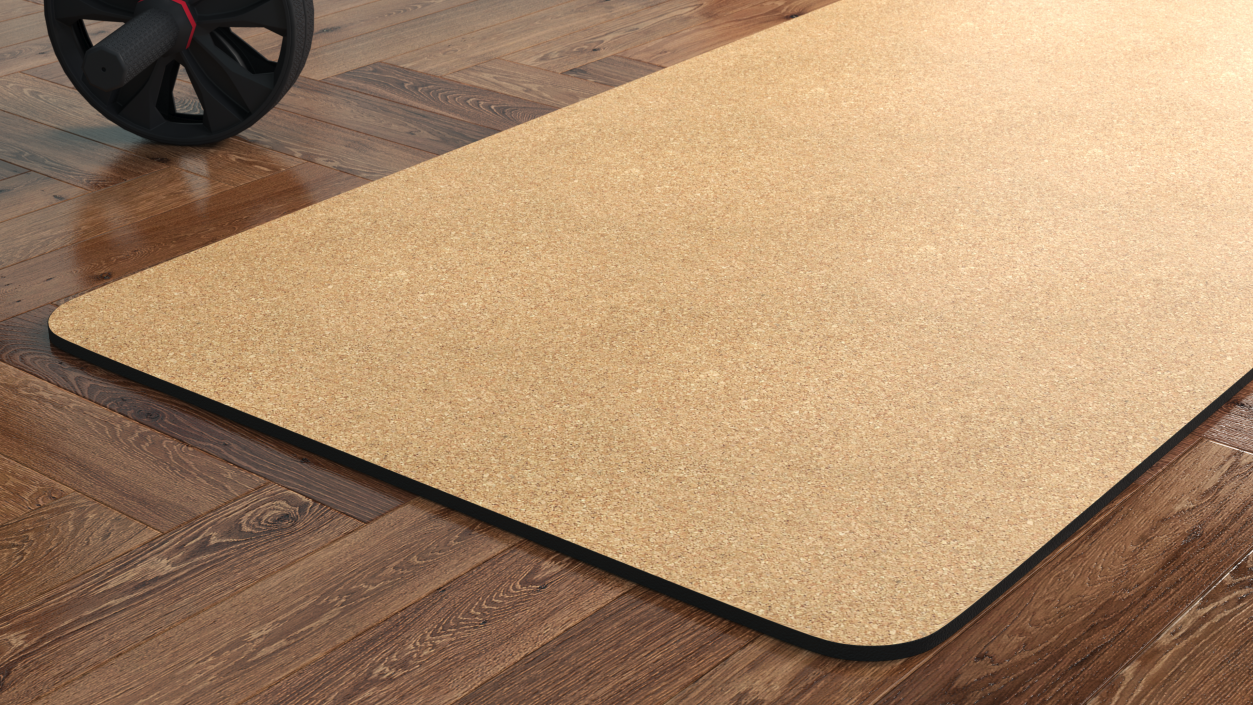 3D model Yoga Mat Unwrap Cork