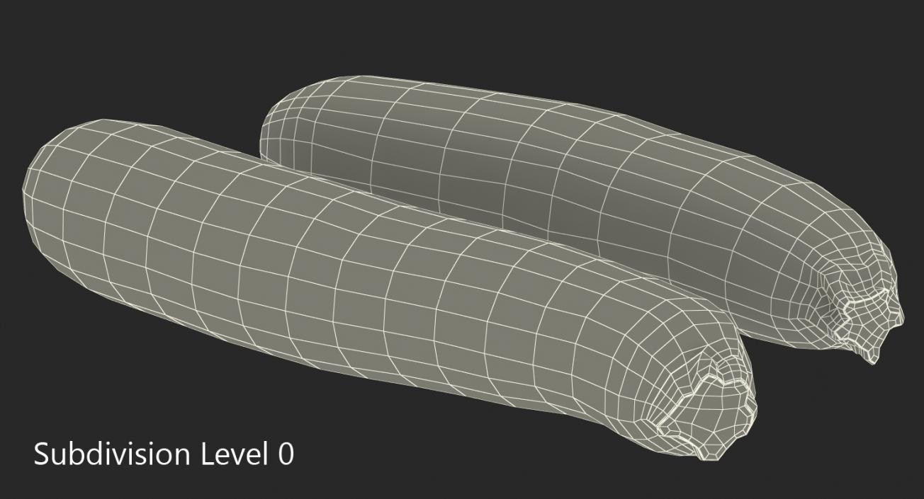 Zucchini Vegetable Collection 3D model