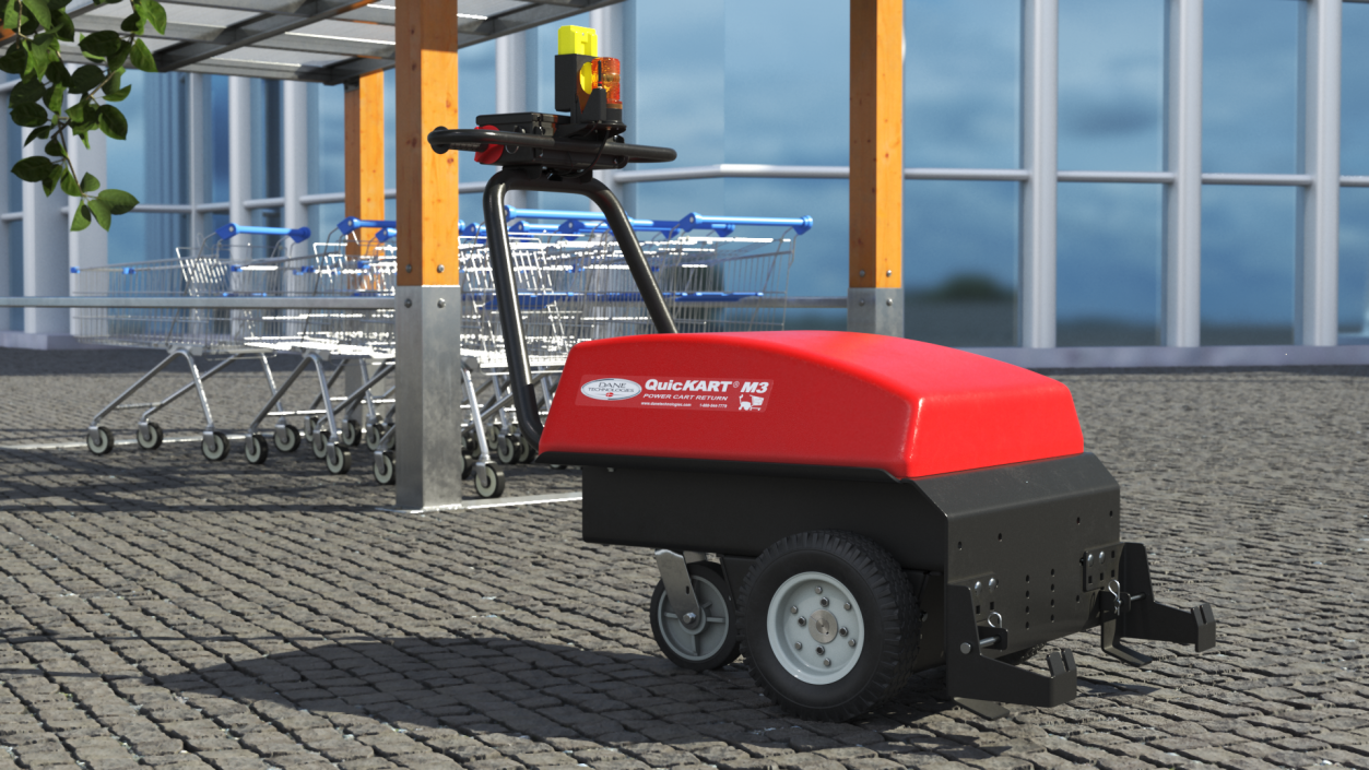 Shopping Cart Retriever QuicKART M3 New 3D model