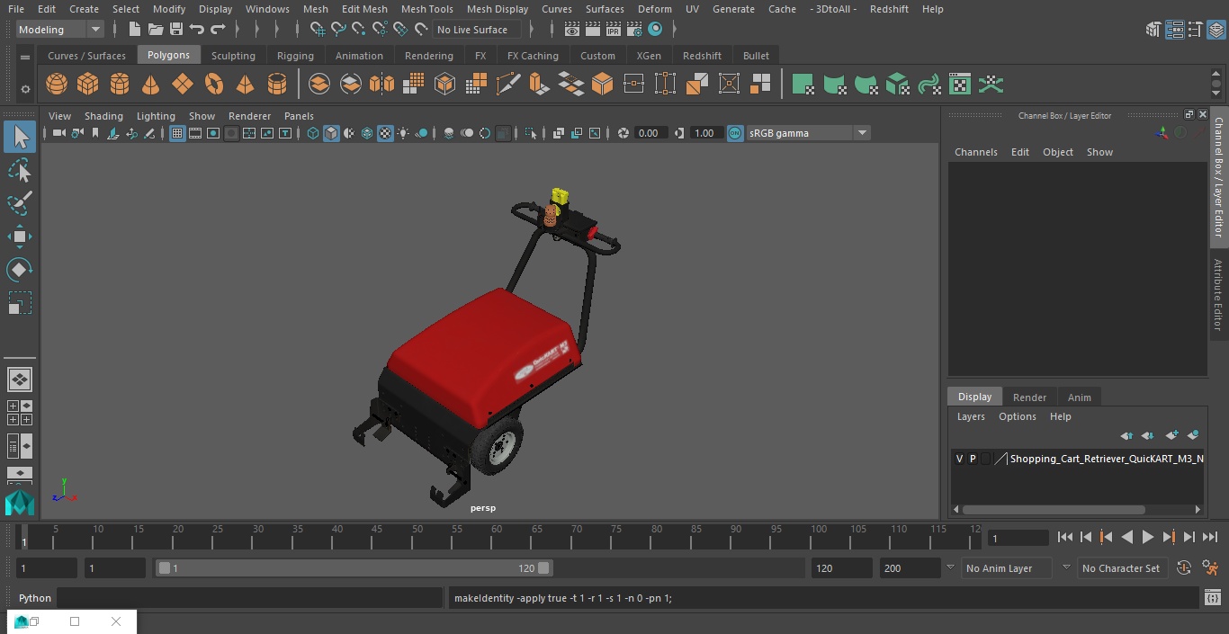 Shopping Cart Retriever QuicKART M3 New 3D model