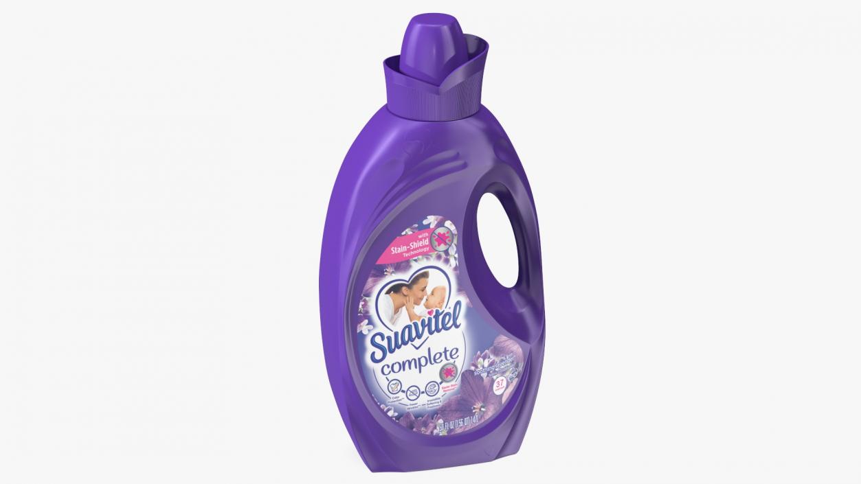 Suavitel Lavender Liquid Fabric Softener Medium 3D