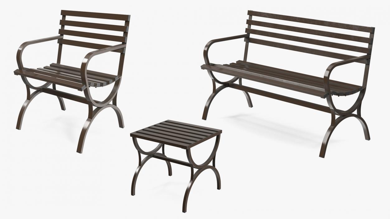 3D model Outdoor Garden Furniture Collection