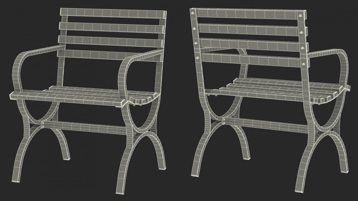 3D model Outdoor Garden Furniture Collection