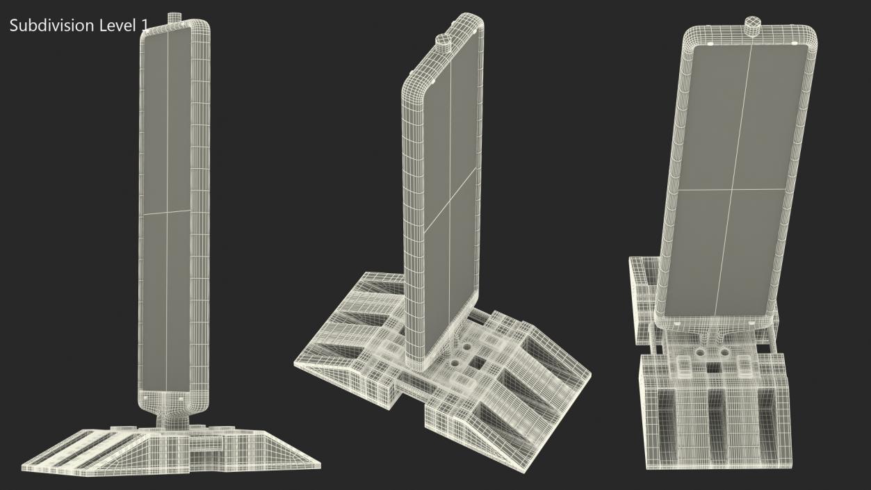 3D Reflective Beacon for Roadworks Type 2 model