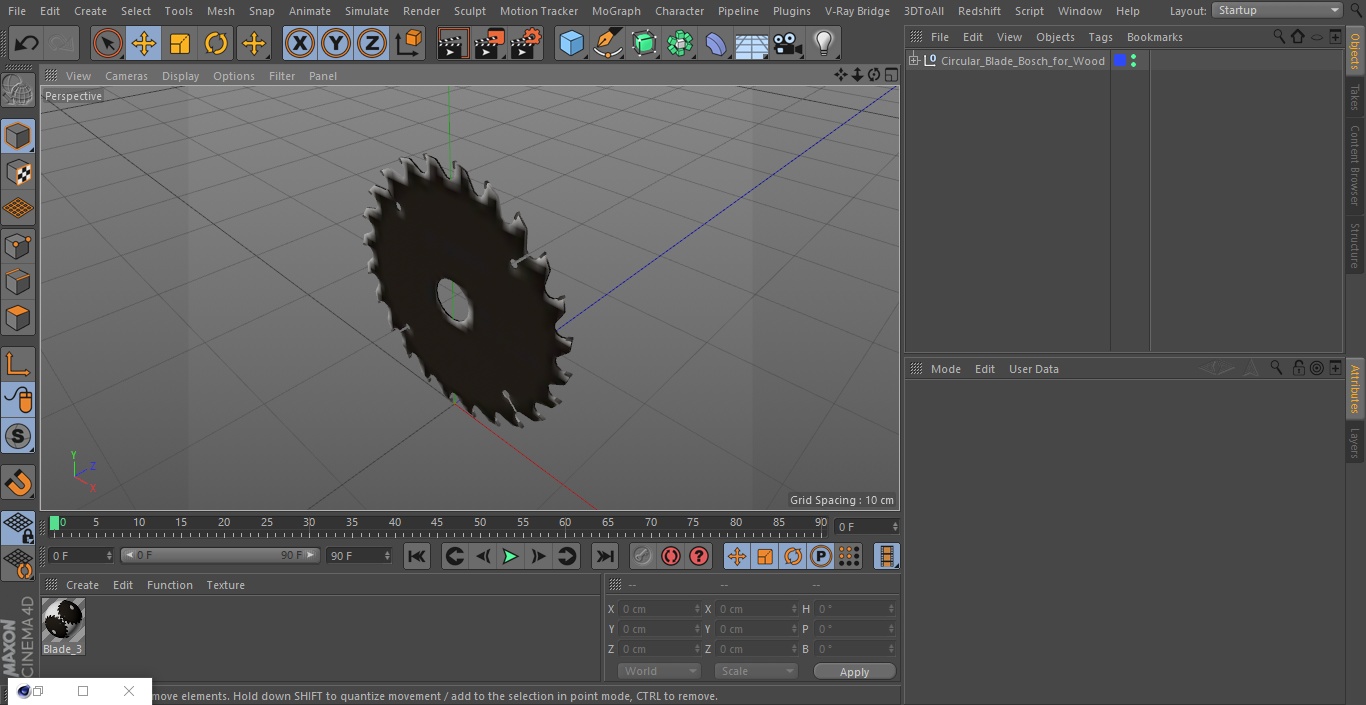 Circular Blade Bosch for Wood 3D model