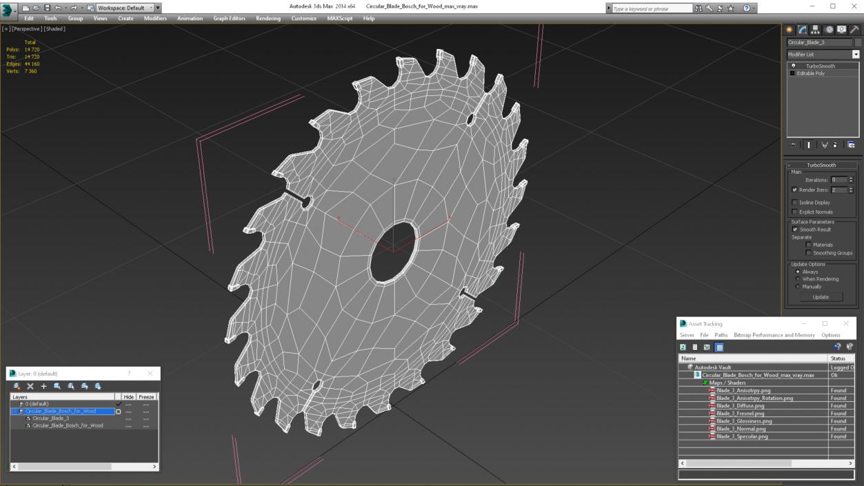 Circular Blade Bosch for Wood 3D model