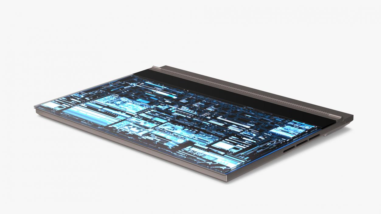 3D Futuristic Holographic Laptop 2