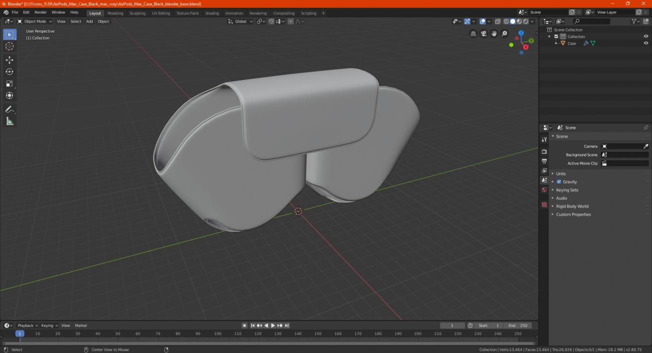 3D model AirPods Max Case Red