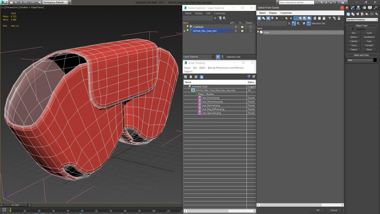 3D model AirPods Max Case Red