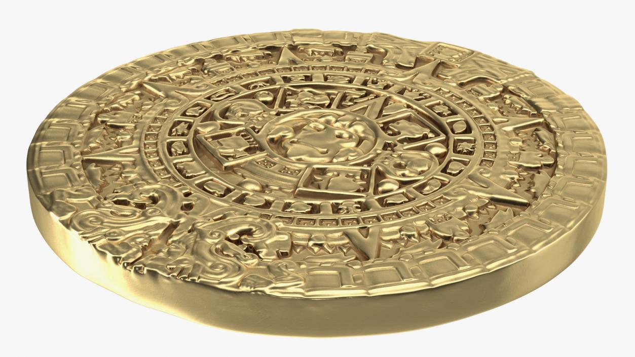 3D Maya Calendar Gold model