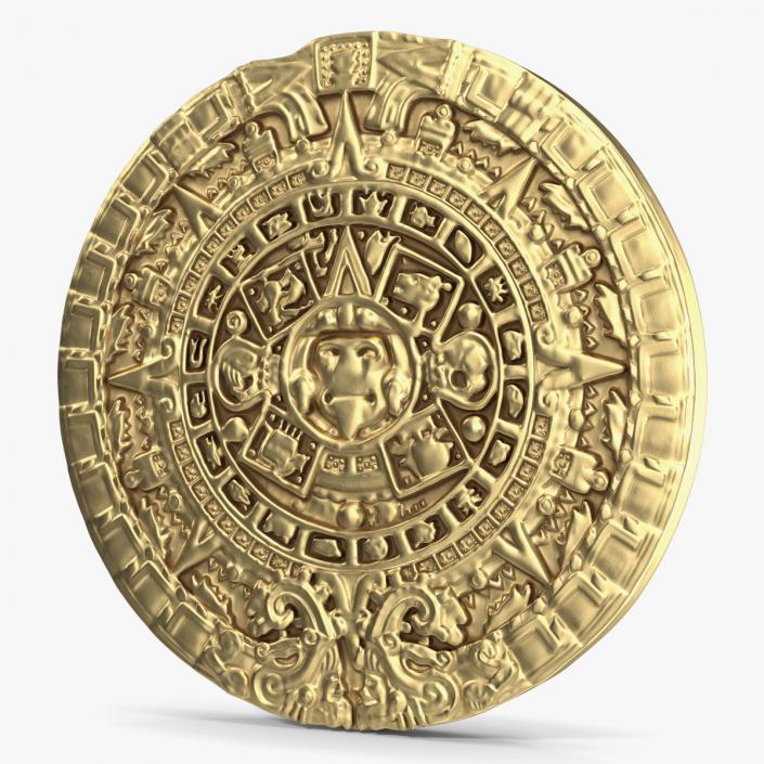 3D Maya Calendar Gold model