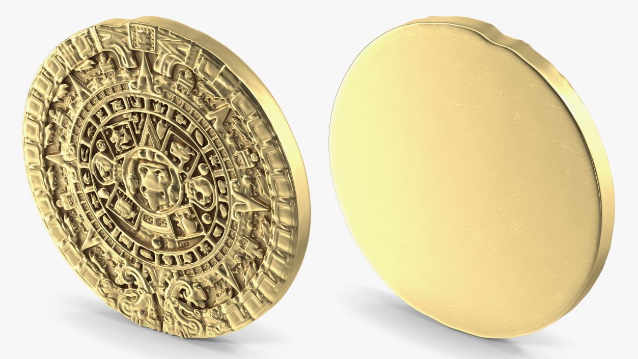 3D Maya Calendar Gold model