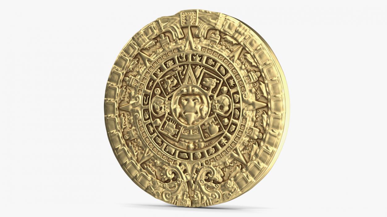 3D Maya Calendar Gold model