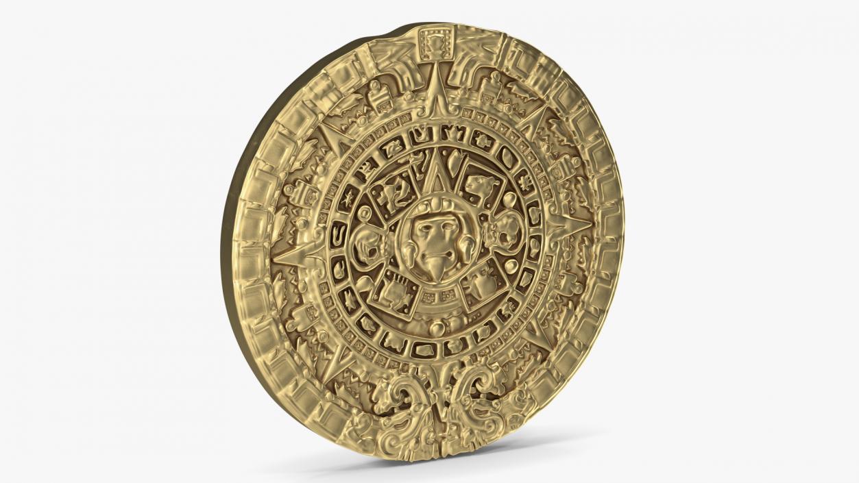 3D Maya Calendar Gold model