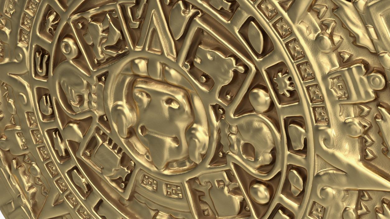 3D Maya Calendar Gold model