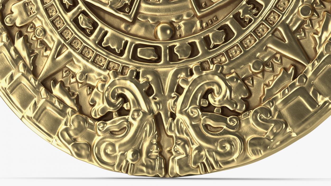 3D Maya Calendar Gold model