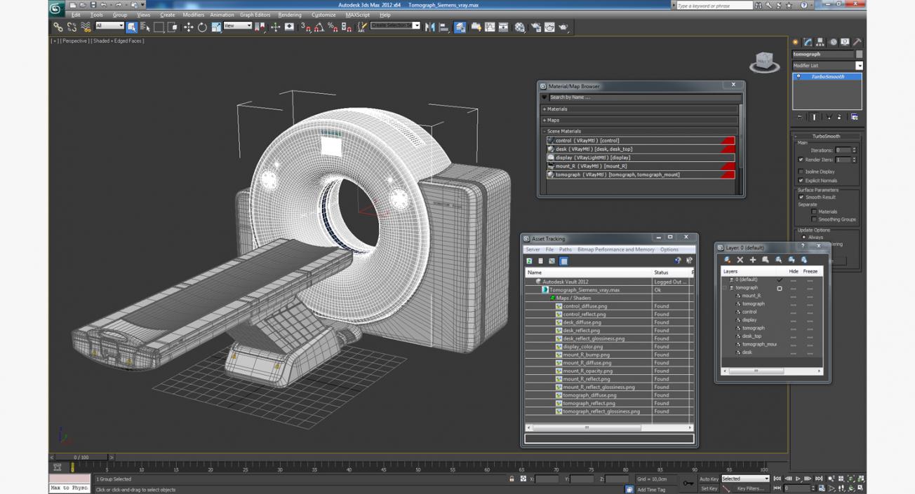 Tomograph Siemens 3D