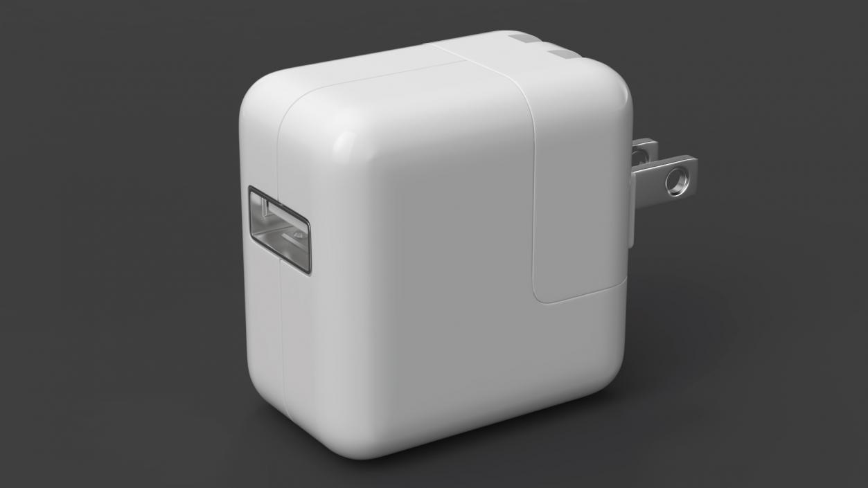 Apple 12W USB Power Adapter Assembled 3D