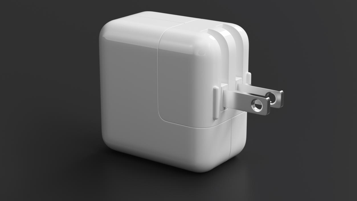 Apple 12W USB Power Adapter Assembled 3D