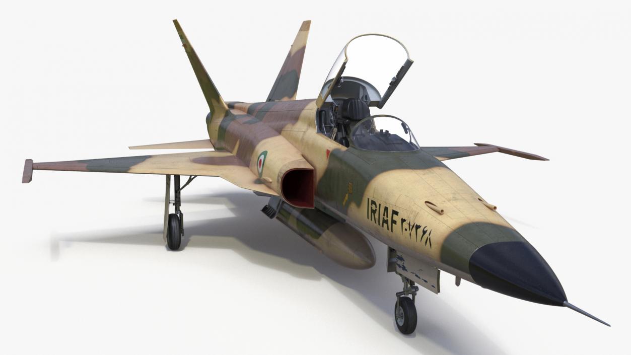 3D Iranian HESA Saeqeh Fighter Aircraft Rigged model