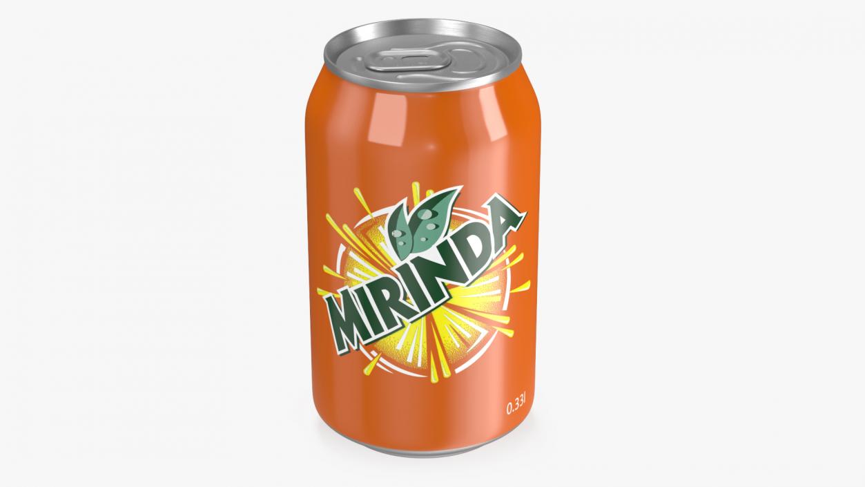 3D Mirinda Orange 033L Can model