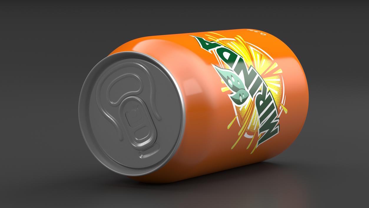 3D Mirinda Orange 033L Can model