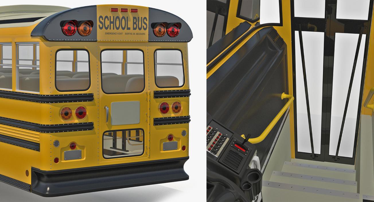 3D model School Buses Collection 2