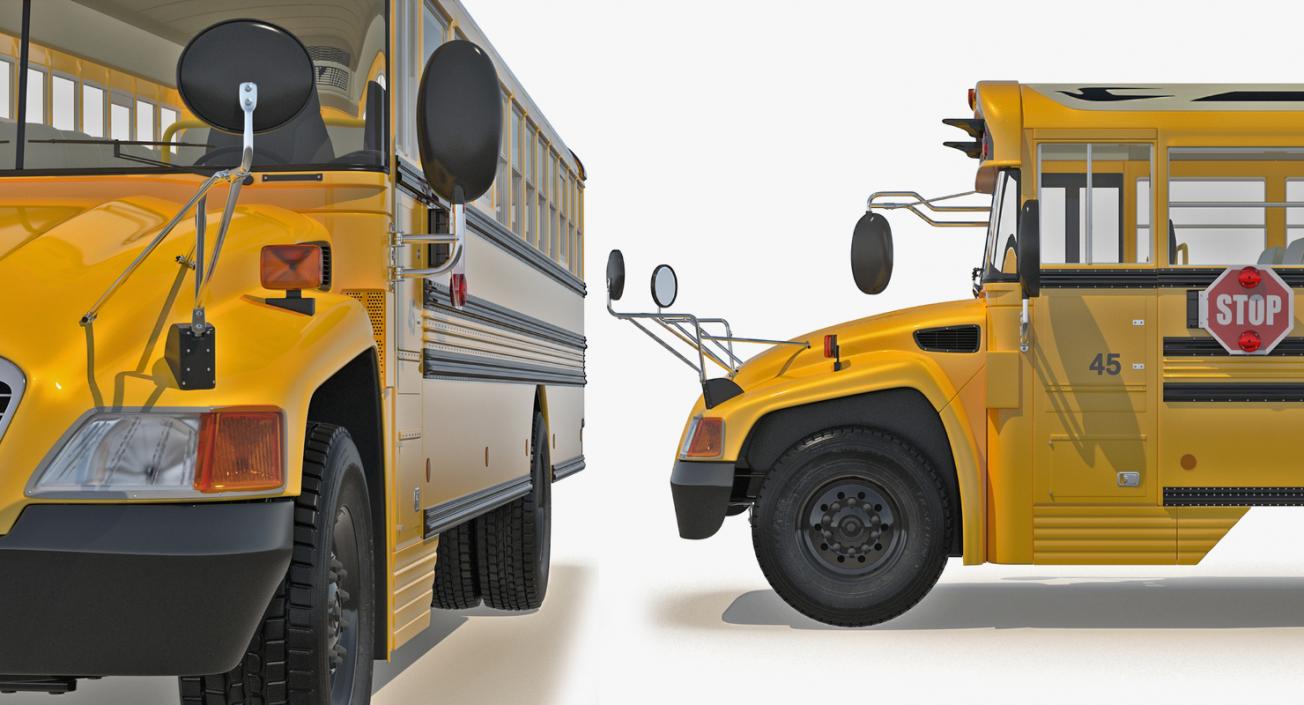 3D model School Buses Collection 2