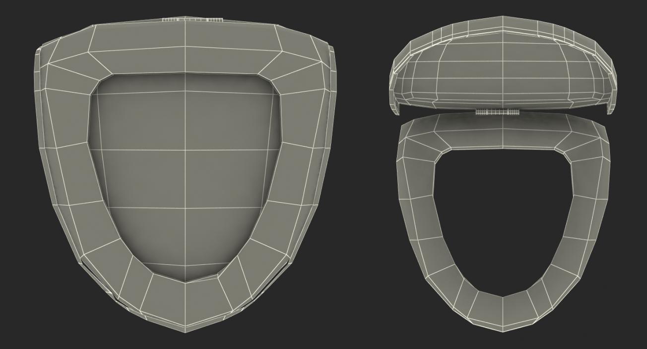 3D Closed Toilet Seat model