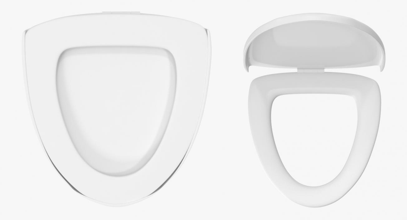 3D Closed Toilet Seat model