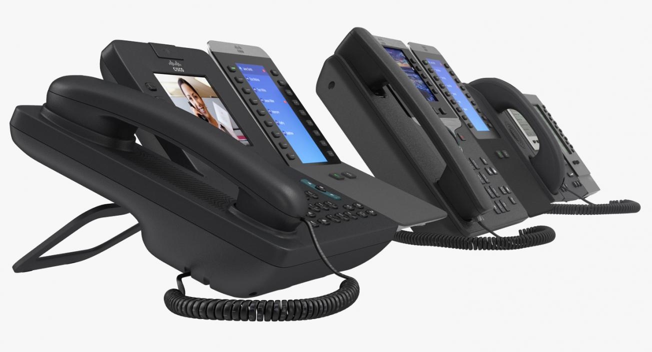 3D Cisco IP Phones Collection 6 model