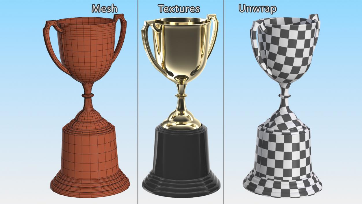 Brass Trophy 3D