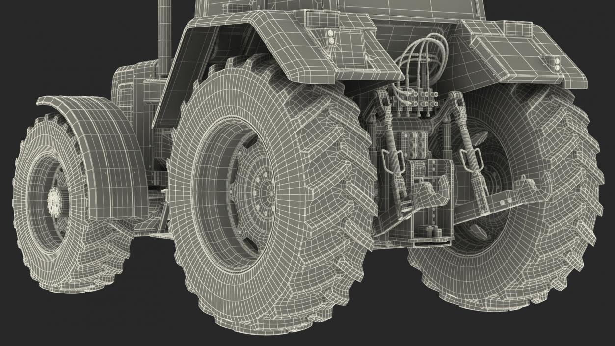 Wheel Tractor Dirty 3D model