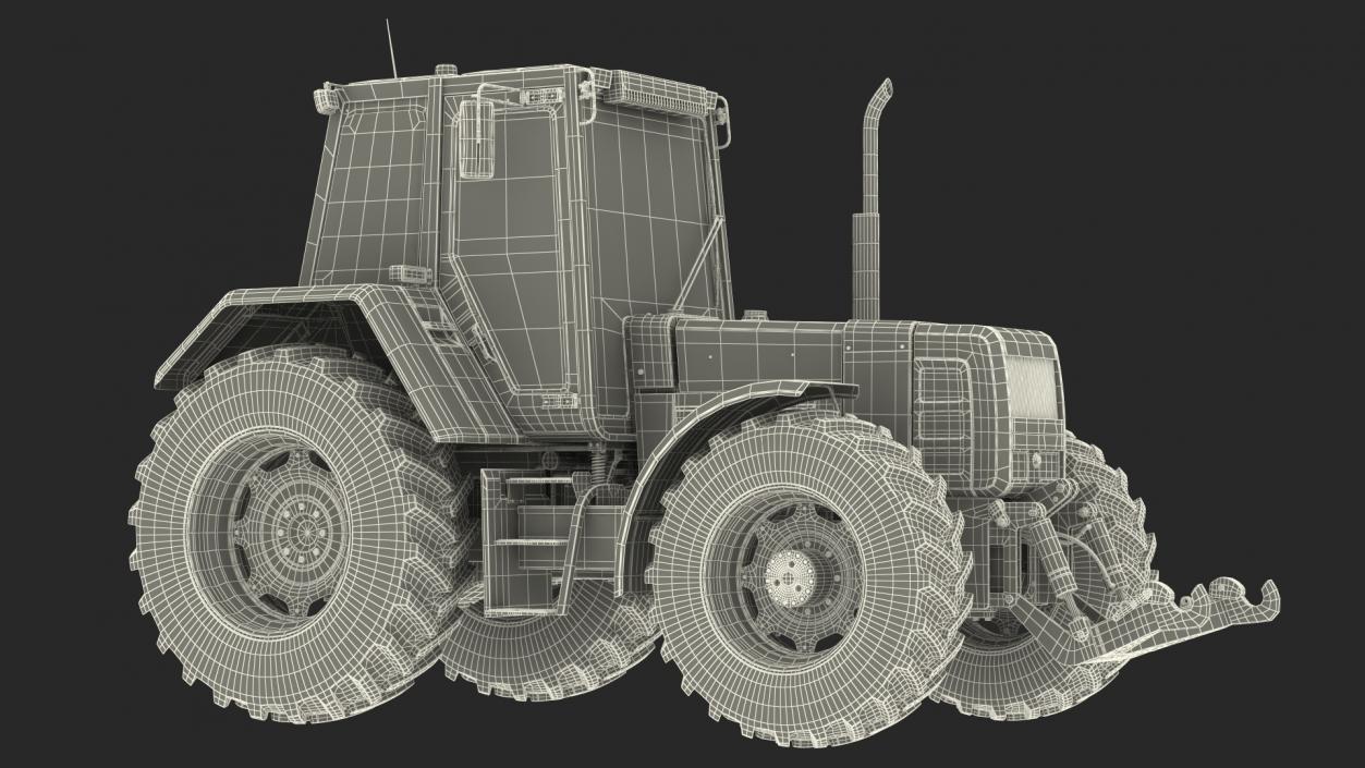 Wheel Tractor Dirty 3D model