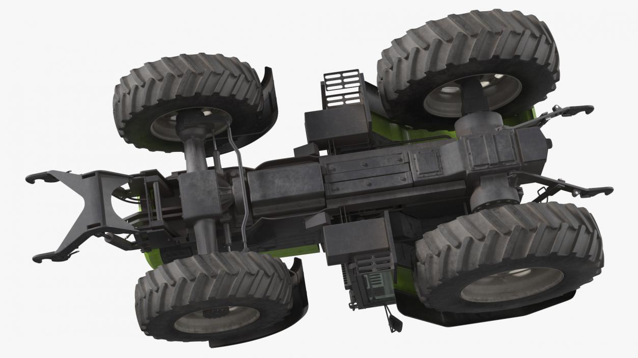 Wheel Tractor Dirty 3D model