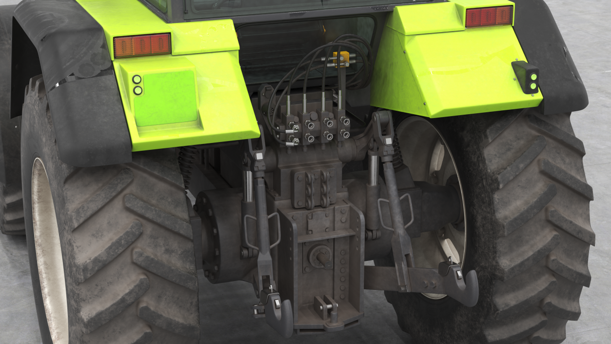 Wheel Tractor Dirty 3D model