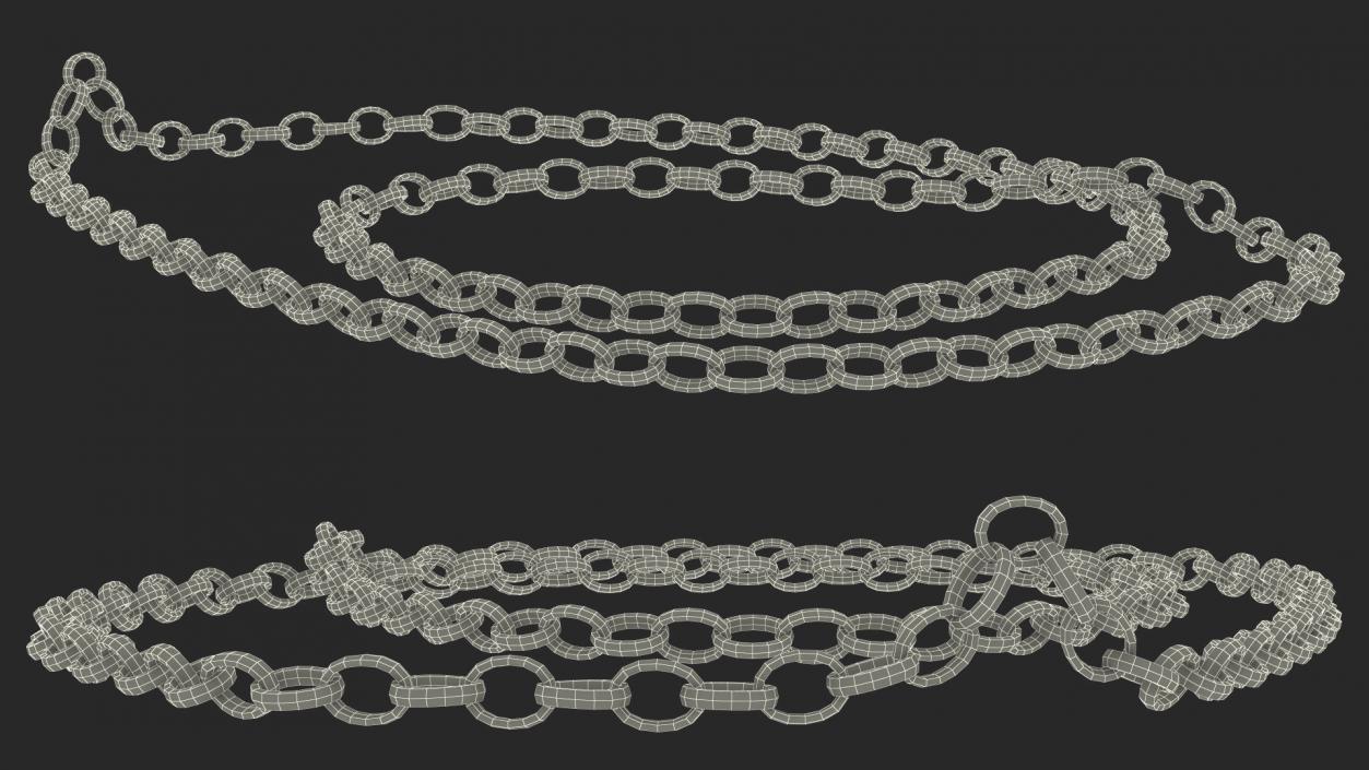 3D model Golden Jewelry Chain