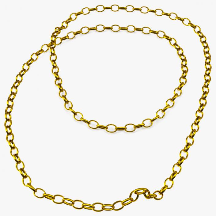 3D model Golden Jewelry Chain