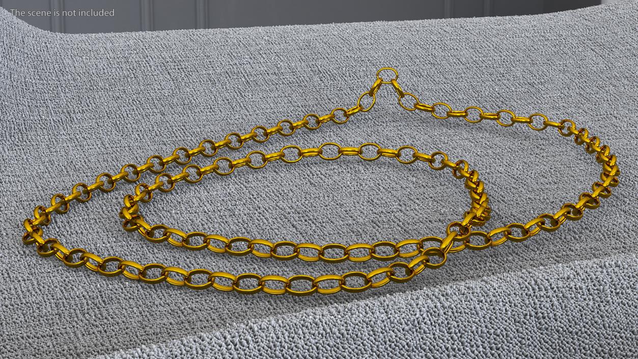 3D model Golden Jewelry Chain