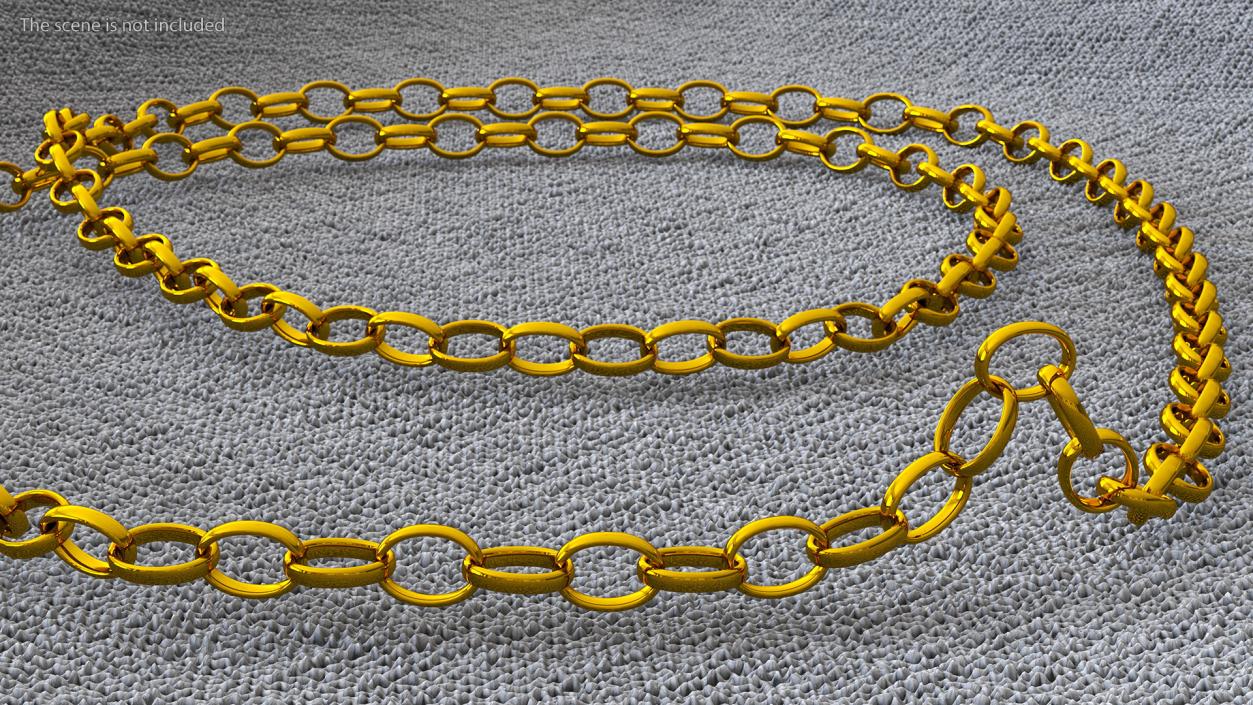 3D model Golden Jewelry Chain