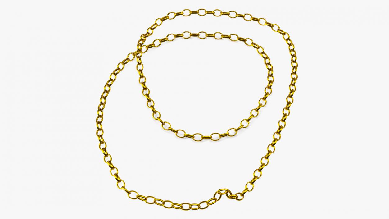 3D model Golden Jewelry Chain