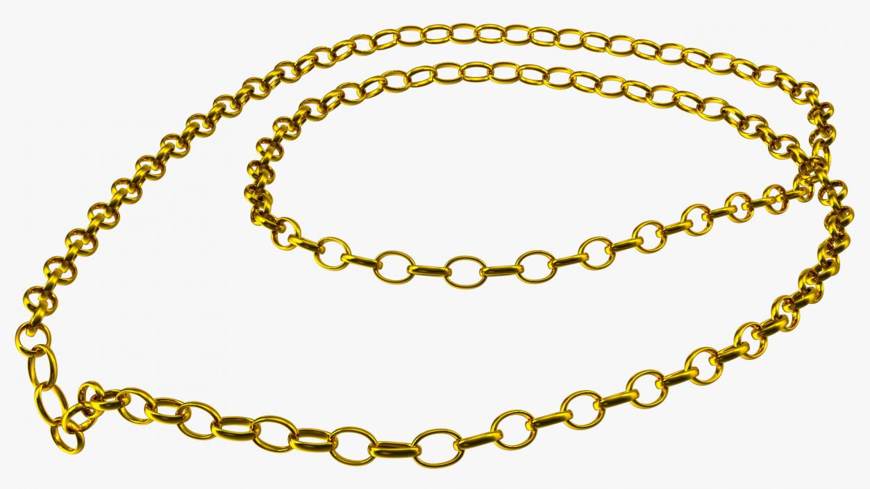 3D model Golden Jewelry Chain