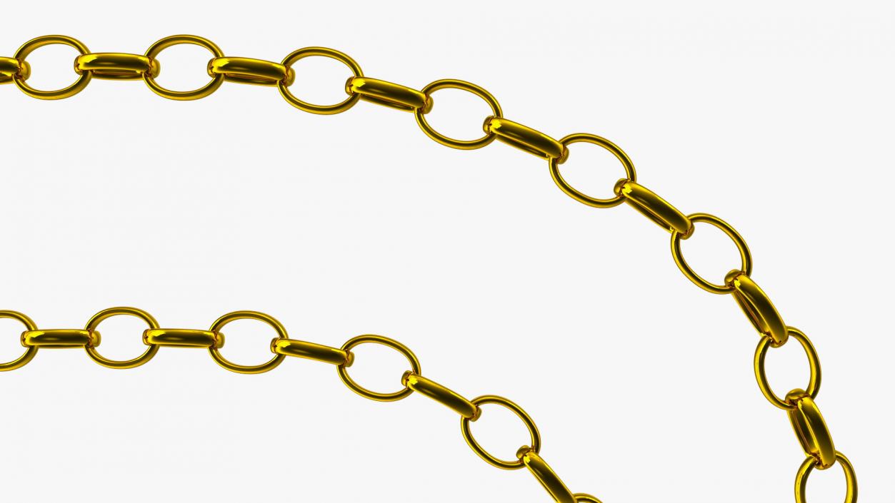 3D model Golden Jewelry Chain