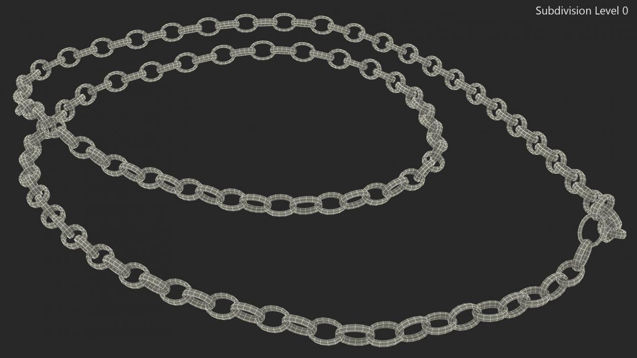 3D model Golden Jewelry Chain